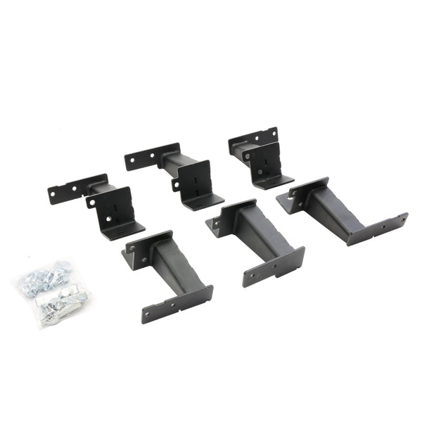 Go Rhino 21C Bronco(Ex Sport)Frame Slider (Mounting Brackets Only)Txd Black