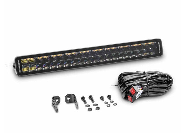 Go Rhino 21.5In Blackout Combo Series Double Row Light Bar with Amber Lighting Blk (752002112CDS)