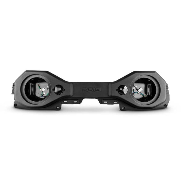 DS18 2018-23 Jeep JL/JLU/JT Soundbar Enclosure Fits 2x 8in & 2x 3.78in (Speakers Not Included)-Black