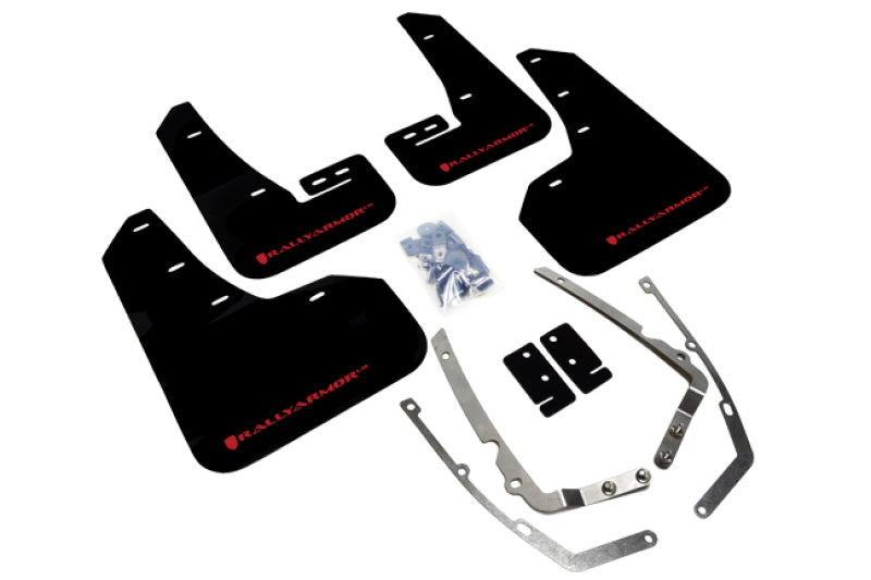 Rally Armor Garde-boue UR 15-21 MKVII VW Golf/GTI - noir avec logo rouge