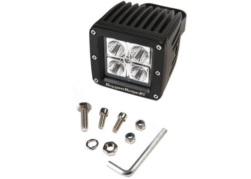 Rugged Ridge 3Inch Square LED Driving Light 16 Watt (16 Watt)
