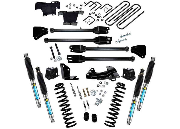 Superlift 4" Lift Kit — Bilstein Shocks, 4-Link, Diesel — 2005-2007 Ford F-250/F-350 Super Duty 4WD (K230B)