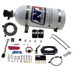 Nitrous Express Ensemble de plaque de nitreux 2014+ camion GM 6.2L (35-300HP) avec bouteille de 10lb