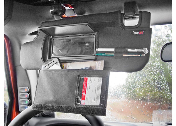 Rugged Ridge Sun Visor ORGANIZERSBLACK1016 Jeep WRANGLER(JK)