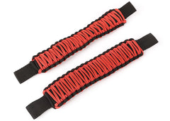Rugged Ridge Grab Handle Paracord Seat Mounted Red - 0719 Jeep Wrangler/Gladiator
