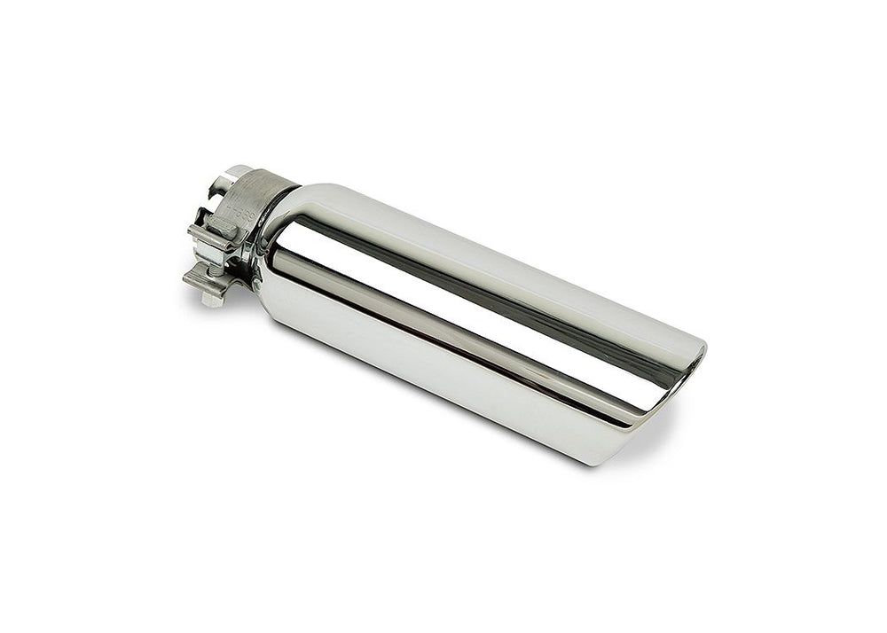 Go Rhino 3In Od X 10In For 2 1/4In Inlet Chromed Stainless Steel Clamp Style Exhaust Tip (GRT225310)
