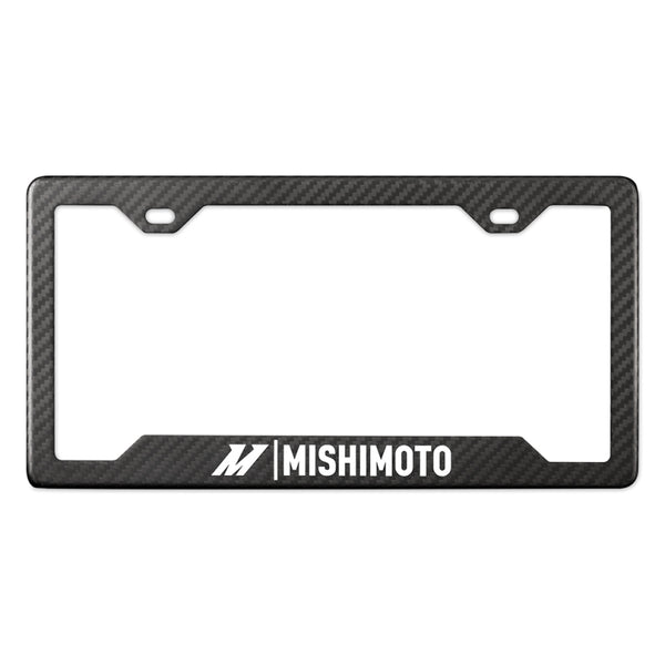 Mishimoto Cadre de plaque d'immatriculation en fibre de carbone - mat