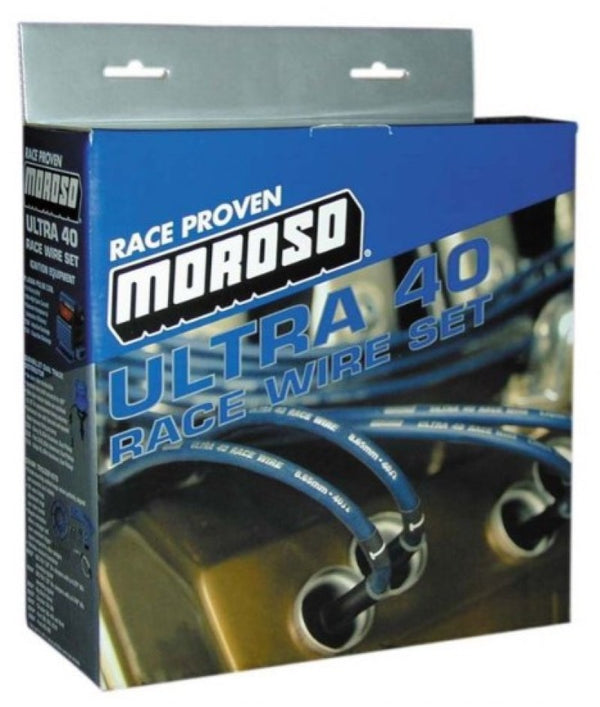 Moroso Jeu de fils d'allumage Chevrolet Big Block - Ultra 40 - gainé - non HEI - 90 degrés - noir