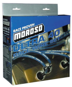 Moroso Jeu de fils d'allumage Chevrolet Big Block - Ultra 40 - non gainé - non HEI - tête d'allumeur de type Crab - rouge