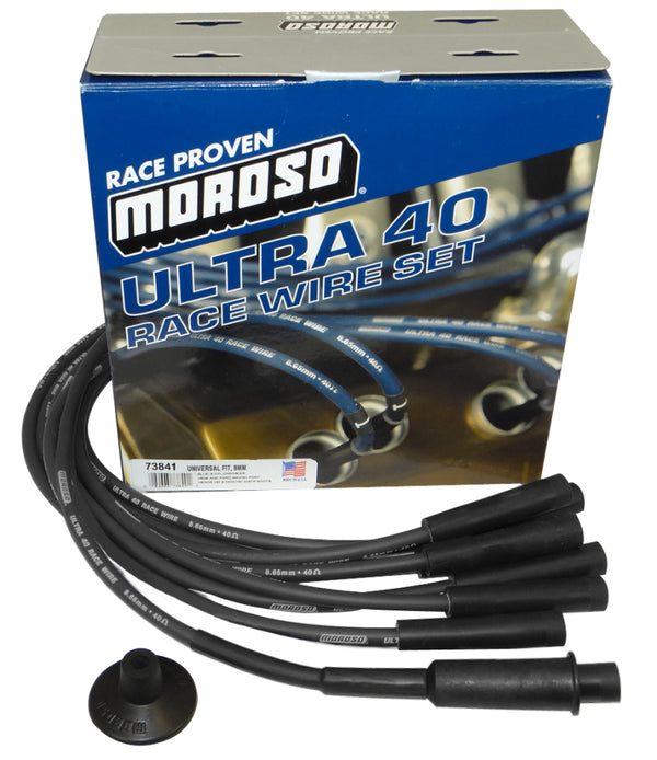 Moroso Jeu de fils d'allumage universel/Mopar/Chrysler (avec culasses Hemi) - Ultra 40 - noir