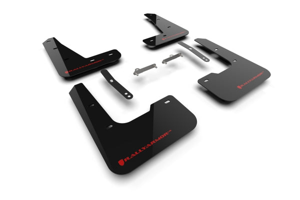 Rally Armor 24-26 Hyundai Elantra N/N Line Black Mud Flap w/Red Logo
