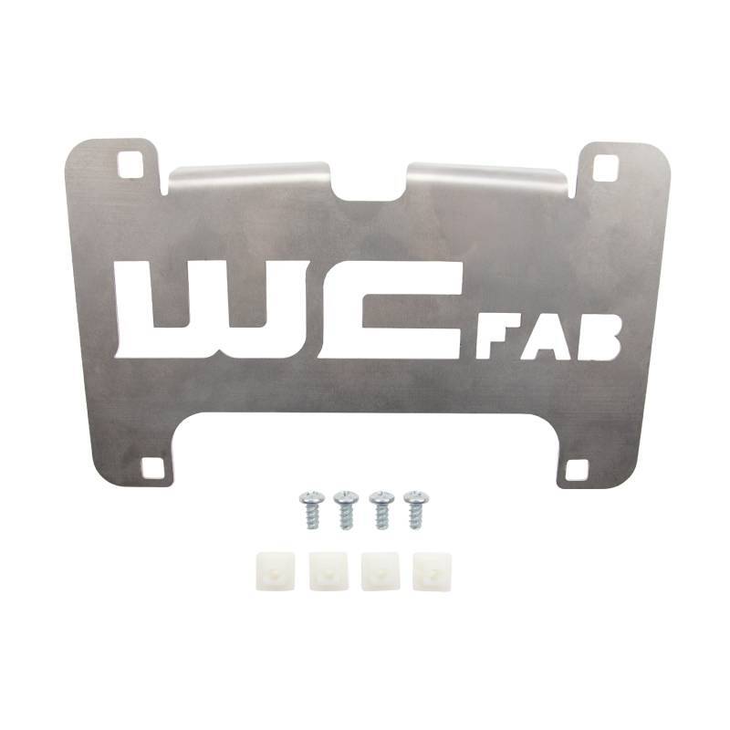 Wehrli Support de plaque d'immatriculation pour panneau de remplissage de jupe inférieure 15-19 Chevy HD