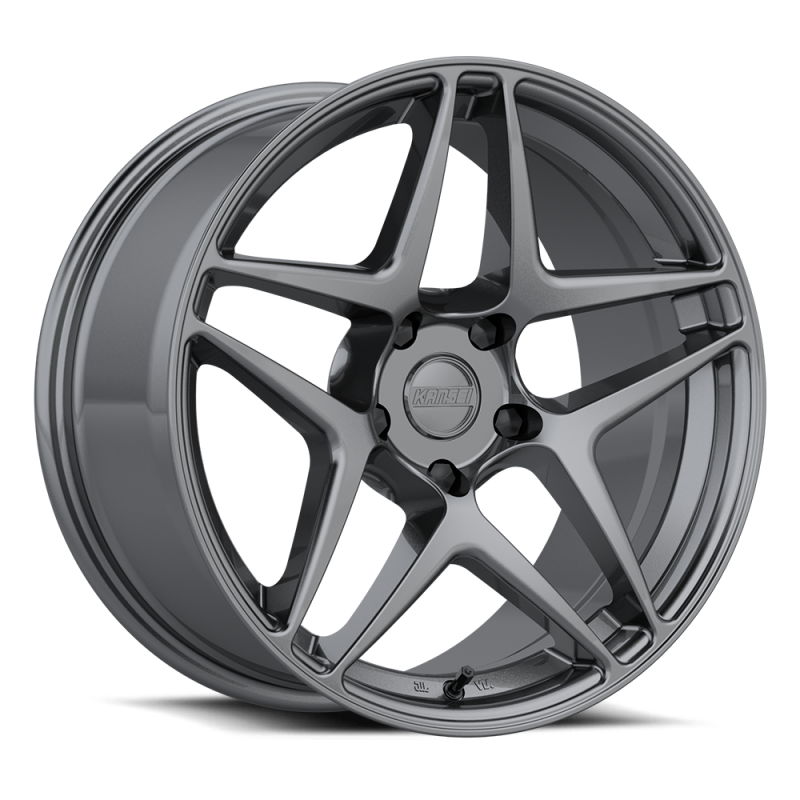 Kansei Roue K15G Astro 19x10.5 po / 5x114.3 / déport 12mm / alésage 73.1mm - gris métal
