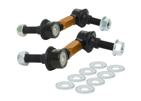 Whiteline 2003+ Nissan 350Z Z33 / 2007-2008 Infiniti G35 (Exc AWD) Front Swaybar Link Assembly HD Adjustable Steel Ball