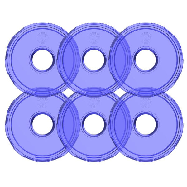 KC HiLiTES Cyclone V2 LED - Replacement Lens - Blue - 6-PK