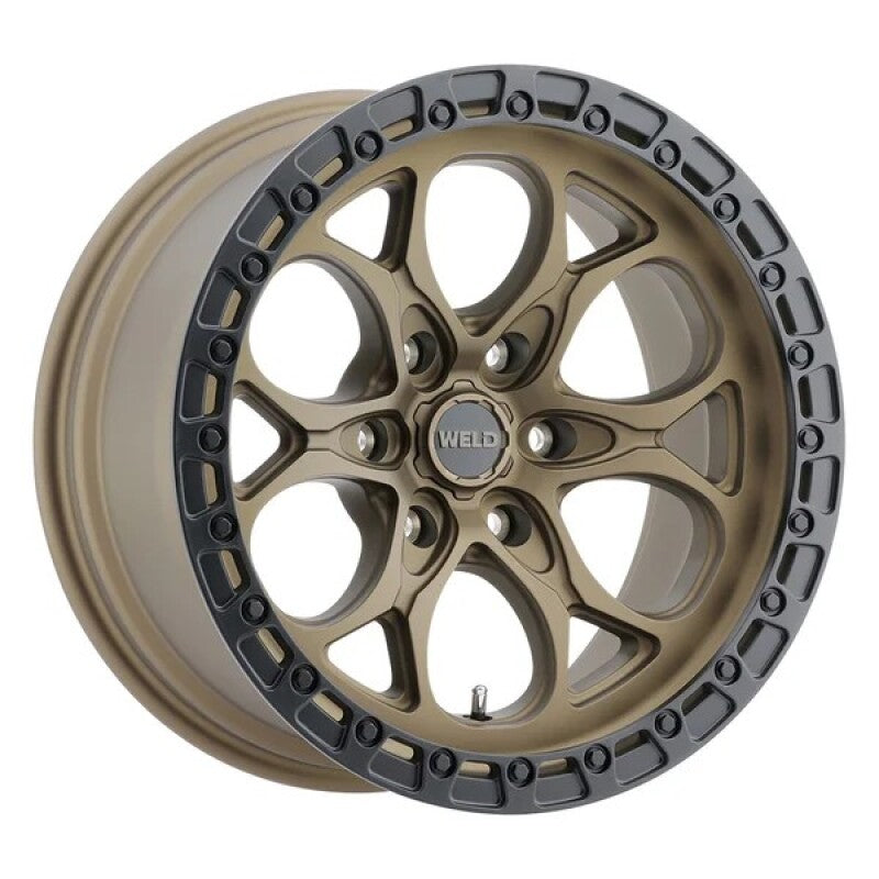 Weld Roue 17x9 Ledge 6 6x135 ET00 BS 5.00 87.1 - bronze satiné / anneau noir satiné