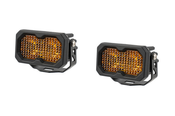 Diode Dynamics C2 2.0 Sport Yellow Flood Standard ABL (pair)