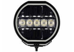 Go Rhino 7" Blackout Series Maxline Hi/Low Beam with Multi Daytime Running Light Blk