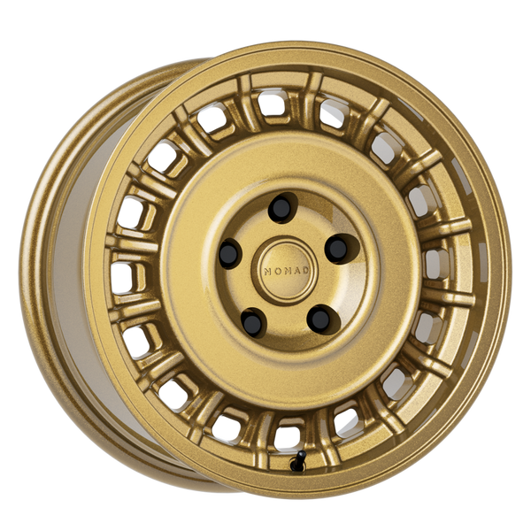 Nomad Roue N502GR Arvo 15x7 po / 5x114.3 / déport 15mm / alésage 72.62mm - or brillant