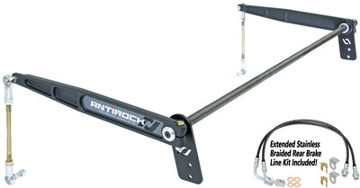 RockJock Ensemble de barre stabilisatrice arrière Antirock boulonné avec bras forgés JK 4D