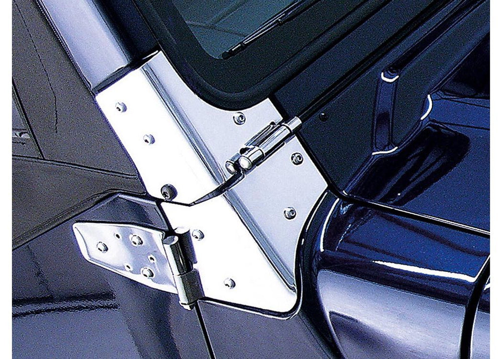 Rugged Ridge Windshield Hinges 9706 JEEP Wrangler Stainless