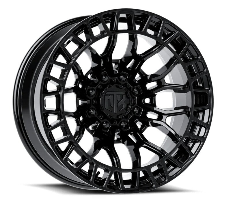 MTX Roue Phantom 8 22x10 po / 8x165.1 / déport -18mm / alésage 124.1mm - noir brillant