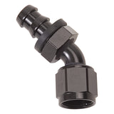 10AN Twist-Lok 45 Degree Hose Ends With Black Finish