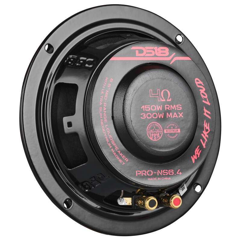 DS18 Haut-parleur pleine gamme mince au néodyme 6.5 po 150 watts RMS 4 ohms