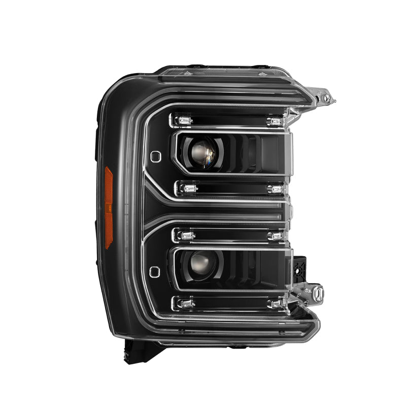 AlphaRex Phares à projecteur DEL LUXX avec éclairage d'activation/clignotant séquentiel/Switchback 23-26 Ford F-250 SD - noir Alpha