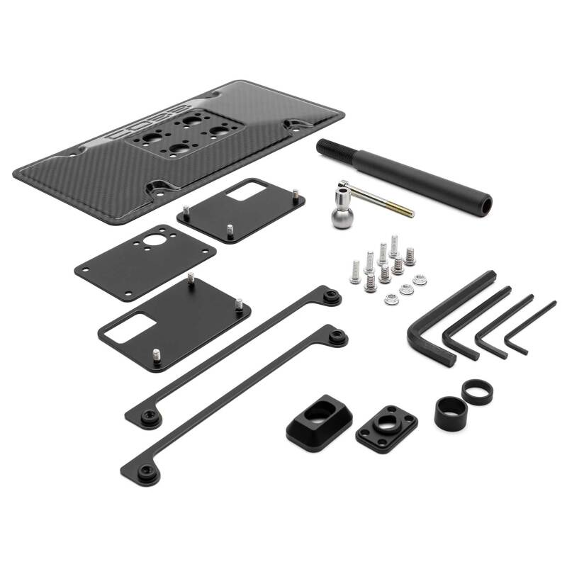 COBB Support de relocalisation de plaque d'immatriculation Redline en fibre de carbone 08-14 Subaru WRX/STI