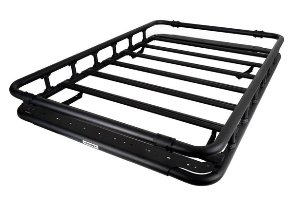 Go Rhino SRM500 75IN FLAT Platform ROOF RACK WITH QUAD RAIL KIT Textured Black (5935473T)