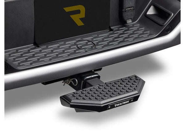 Go Rhino Marchepied d'attelage universel pour récepteurs 2 po avec patin de marche à motif hexagonal - noir (HS3012T)