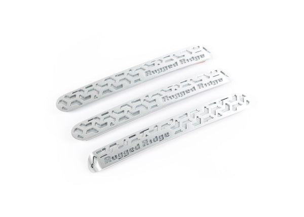 Rugged Ridge Door Handle Inserts Brushed Tread 2D - 0717 JK