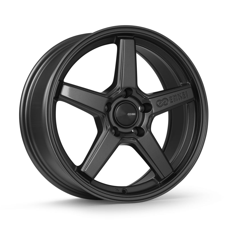 Enkei Roue Quasar 17x7.5 po / 5x114.3 / déport 40mm / alésage 72.6mm - gris métal brillant