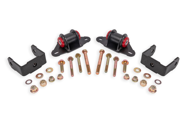 BMR Support de transmission/différentiel en polyuréthane 14-19 Chevrolet Corvette C7 - noir martelé