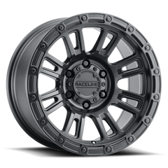 Raceline 956B Compass 17x8.5in / 5x127 BP / 0mm Offset / 78.1mm Bore - Satin Black Wheel
