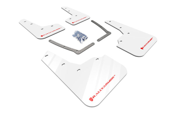 Rally Armor Garde-boue UR 16-21 Honda Civic Si - blanc avec logo rouge