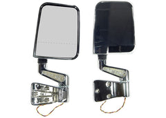 Rugged Ridge LED Mirror PAIR Chrome 8702 Wrangler WITH DUAL Focal Point ON Passenger SIDE