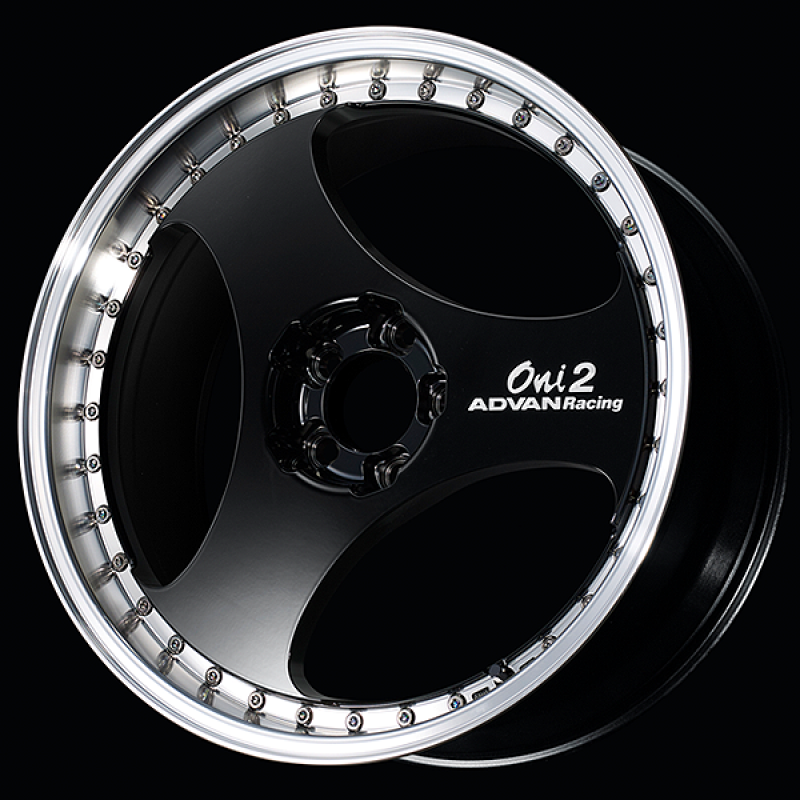 Advan Roue ONI2 Progressive 20x10.0 / +31 déport / 5x114.3 / 73mm alésage / noir brillant Racing usiné