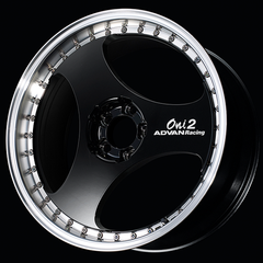 Advan Roue ONI2 Progressive 20x10.0 / +31 déport / 5x114.3 / 73mm alésage / noir brillant Racing usiné