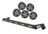 Rugged Ridge 07-18 Jeep Wrangler JK Black 5 Round LED Hood Mounted Light Bar Kit (1123214)