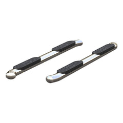 ARIES Barres latérales ovales 4 po 2019+ Silverado/Sierra 1500/2500/3500 cabine allongée - acier inoxydable