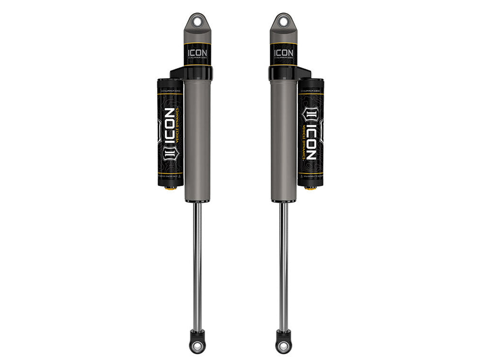 Icon Vehicle Dynamics 18Up JL 2.5Infront 2.5 Vs Rr Pair Aluminum & Sat Black — 2018-2023 Jeep Wrangler