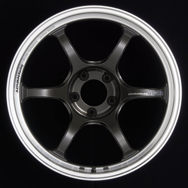 Advan Roue RG-D2 18x10.5 +15 5x114.3 - gris métal noir usiné
