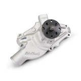 Edelbrock Pompe à eau pour Chevy Small-Block - fini satiné (courte)