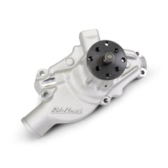 Edelbrock Pompe à eau pour Chevy Small-Block - fini satiné (courte)
