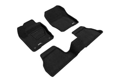 3D MAXpider Tapis de sol de 1re et 2e rangées Elegant 12-18 Ford Focus - noir