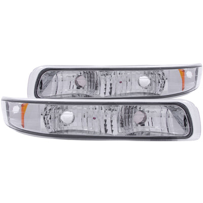 ANZO Feux de stationnement Euro avec réflecteur ambre 1999-2002 Chevrolet Silverado 1500 - chrome