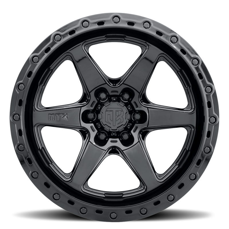 MTX Spitfire 6 Gloss Black 17x9in / 6x139.7 BP / -12mm Offset / 106.1mm Bore