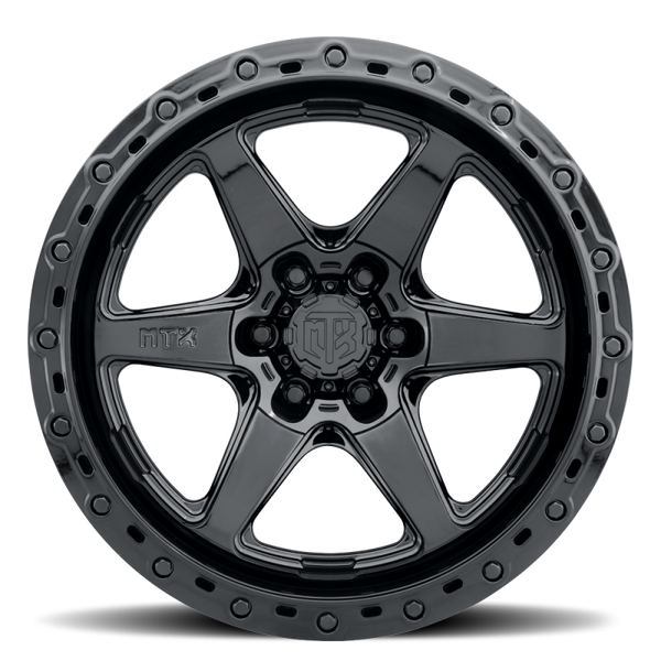 MTX Roue Spitfire 6 14x9 po / 6x139.7 / déport 0mm / alésage 106.1mm - noir brillant